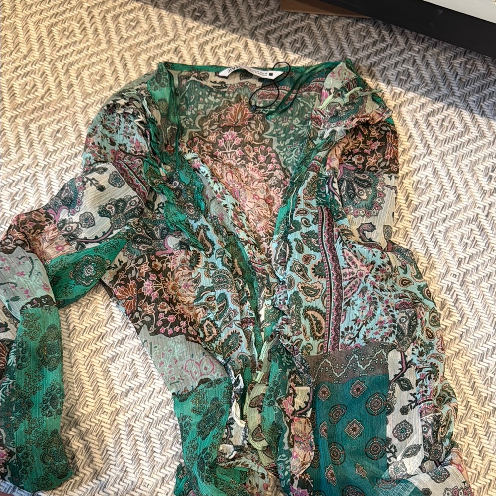 Zara Floral Blouse
